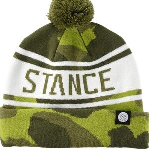 Stance Olive and White Camo Beanie